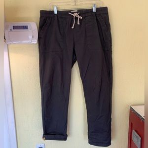Pact Drawstring Charcoal Pants XL